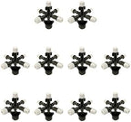 Garden Lawn Sprinkler Irrigation System Set of 10 Pieces of Five Fog Cooling Nozzles Garden Greenhouse Adjustable Spray Nozzle with 1/2 Inch Connector for Micro Irrigation IT105 by Unknown