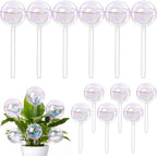 12 Pcs Glass Self Watering Globe Iridescent Rainbow Plant Watering Globe by Suclain