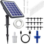 Generic Solar Watering System for Garden, 15M Tubing and Timer, Solar Powered Irrigation Kit, 15 Drip Emitters, Adjustable Nozzles, Automatic Watering by Unknown