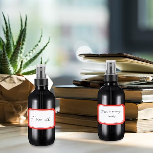 Fumete 36 Pcs 4oz Glass Spray Bottles Fine Mist, Black, Classic - Image 5