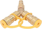 Gas Y Splitter, 1/2 Natural Gas Grill Connector, Two Way Gas Splitter, Y Splitter Gas Quick Connect Adapter, 1/2 Ih Y Quick Connect for Grills Generators Patio Heaters Pizza Ovens Patio - Image 2