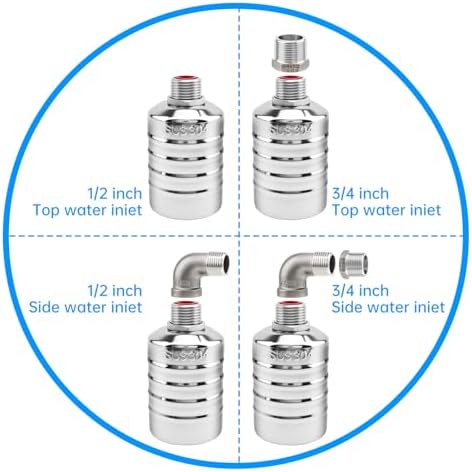 3Pack Float Valve Automatic Water Level Control Valve 1/2" to 3/4" - Image 6