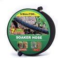 Taisia 5/8" Soaker Hose 75 ft Round Rubber Garden Soaker Hoses, Heavy Duty Drip Hose for Watering Irrigation, Water Seeper Soaker Hoses for Garden, Lawn and Plants by Taisia