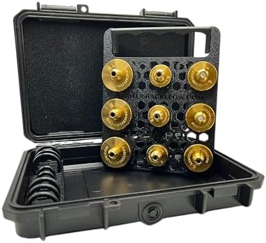 Arbiter Backflow Quick Connect Test Fittings (Brass, Complete Set of 9 Fittings in a Holder) by Arbiter