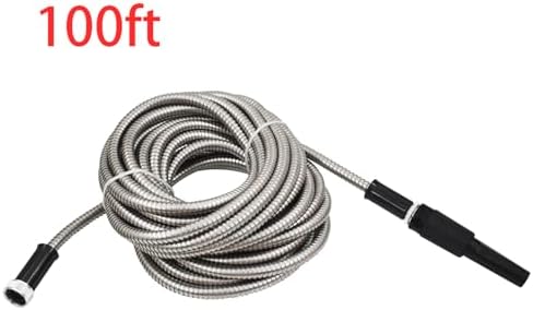 304 Stainless Steel Garden Hose 100FT Upgraded Metal Expandable Hoses - Image 5