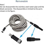 HOSTIC 100 FT 304 Stainless Steel Hose Flexible Lightweight Metal Garden Hoses Portable water pipe Suitable for Indoor and Outdoor - Image 6