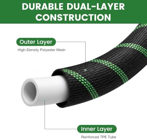 Garden Hose 50ft, Non-Expandable Flexible TPE Tube Water Hose - Image 2