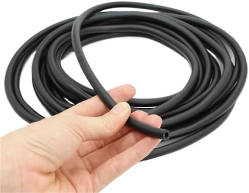 FKM Viton Rubber Hose Tube, ID 2-25mm Oil Fuel Resistant High Temperature Fluorine Pipe 1/2m(2M,ID 4mm x OD 7mm) by Unknown