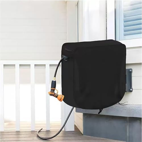 Garden Hose Reel Cover for Hoselink US3325, Waterproof Outdoor Wall Mounted Hose Reel Protector with Drawstring, Dustproof Windproof Hose Storage Cover,B - Image 6