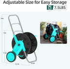 Garden Hose Reel Cart, Hold Up to 75-100 Ft of 5/8 Inch Hose - Image 2
