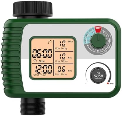 Water Timer, Sprinkler Programmable with Rain Sensors Garden Hose Timers Outdoor Watering Systems Irrigation Sprinkler Programmable with Rain Sensors Garden Hose Timers Outdoor Watering Systems by Unknown