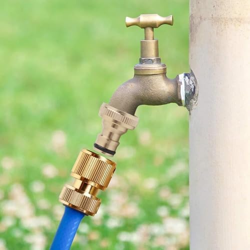 Expandable Garden Hose Repair Kit Brass Female Water Hose Quick Connection Adapter 25mm Universal Parts for Washing Car, Garden Watering, Irrigation(10Pcs) - Image 3