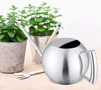 Stainless Steel Watering Can, Brushed Finish Long Spout Precise Watering for Indoor Plants Home Silver 1000ml 35oz Lightweight Open Top Ergonomic Handle Modern Design - Image 5