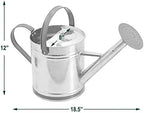 Arcadia Garden Products WC12 Classic Shiny Galvanized Metal Watering Can, Easy-Pour, Indoor and Outdoor, 1.3 gal - Image 6