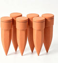 Large Terracotta Watering Spikes with Lids 7.5''，Automatic Plant Waterer by ULTRNICC