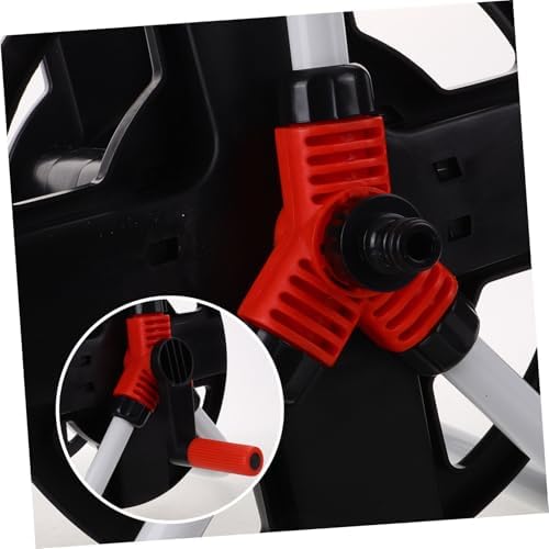 Freestanding Hose Reel Holder with Coiling Mechanism for Outdoor Storage - Image 7