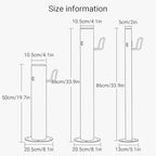 Stainless Steel Garden Water Column with Faucet - Outdoor Anti-Freeze Fountain & Hose Connector for Irrigation & Washing (Single Faucet, 50x20.5cm/19.7x8.1in) - Image 2