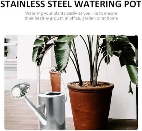 SEWACC Thickened Vintage Galvanized Steel Watering Can 5l Long Spout Watering Kettle for Indoor Outdoor Plants Gardening Tool - Image 7