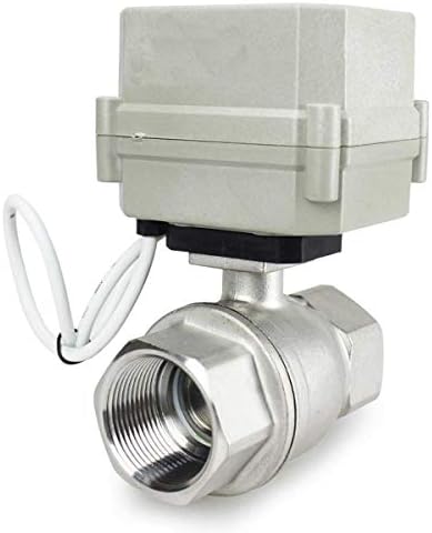1-1/4" DN32 NPT 2 Way 110-220VAC 4 Wires Stainless Steel 304 Electrical On/Off Motorized Ball Valve by HSH-Flo