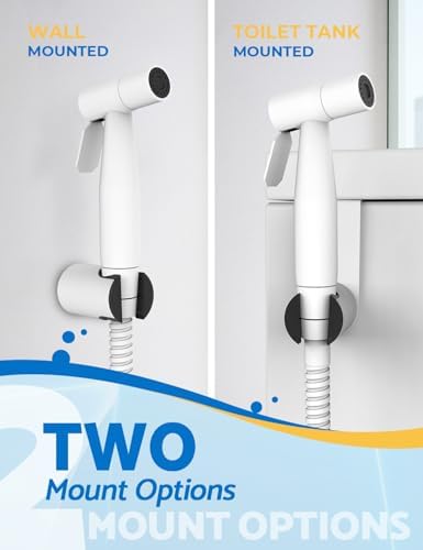 BRITULIF Bidet Sprayer for Toilet, Adjustable Pressure, Matte White - Image 3