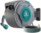 5/8" x 100 ft Retractable Garden Hose Reel, Heavy Duty Water Hose Reel by GILBEST