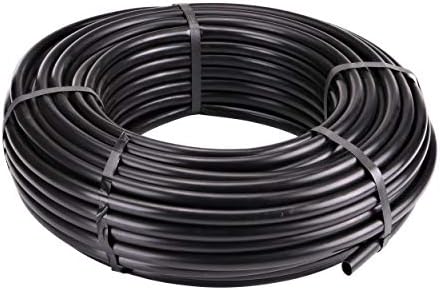 Raindrip 052020P 1/2-Inch Drip Irrigation Water Supply Tubing, For Garden Irrigation Drippers, Emitters, and Systems, Black Polyethylene by Raindrip