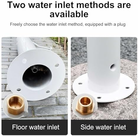Outdoor Aluminum Alloy Cylindrical Garden Water Column, Freestanding Hose Holder Hydrant with Tap for Garden Farm Ranch Backyard（86 * 10.5cm/34 * 4in） - Image 4
