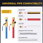 Tankless Water Heater Service Valve Kit, 3/4 Inch IPS Isolator Set with Pressure Relief Valve, Hot & Cold Shut-Off Valves, Lead-Free Premium Brass, Compatible with Rheem, Rinnai, Navien - Image 7