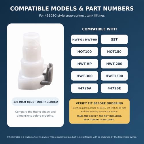 43103C Quick Connect Kit for InSinkErator, With 1/4-in Tube - Image 3