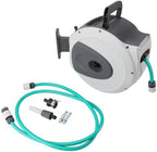 Retractable Garden Hose Reel Wall Mounted 65.6ft 1 2inch Auto Rewind Hose Reel with Nozzle PP PU PVC 180 Deg Swivel Any Length Lock for Garden Yard Watering - Image 6
