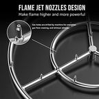 Skyflame 24-Inch Round Stainless Steel Fire Pit Jet Burner Ring - Image 4