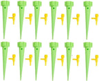 6-24pcs Auto Adjustable Drip Spike Water Bottle Irrigation System Self Dripper Automatic Device Indoor Plant(Green-12Pcs) by Unknown