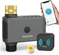 WiFi Water Timer Brass Inlet, 2.4GHz Smart Sprinkler Timers, 1 Zone Hose Timer with WiFi Hub, Voice/App Control with Alexa & Google Assistant, Auto/Manual Watering, Rain Delay, for Garden, Yard, Lawn by Insoma