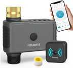 WiFi Water Timer Brass Inlet, 2.4GHz Smart Sprinkler Timers, 1 Zone Hose Timer with WiFi Hub, Voice/App Control with Alexa & Google Assistant, Auto/Manual Watering, Rain Delay, for Garden, Yard, Lawn by Insoma