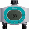 Gilmour Dual Outlet Water Timer for Garden Hose, Programmable Automatic Watering System, LCD Screen, Rain Delay, Battery Operated by Gilmour