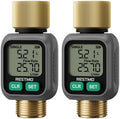 RESTMO Water Flow Meter with Dual Zone Display Screen, Brass Water Meter by Restmo