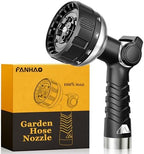 FANHAO Thumb Control Garden Hose Nozzle Heavy Duty Metal, 10 Spray Patterns by FANHAO