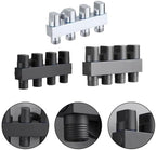 Brass Garden Hose Splitter 4 Outlet - Leak for proof Water Distributor with Flow Control Valves - Outdoor Faucet Manifold for Lawn Watering - 3/4 Inch Connection Black(Silver) - Image 6