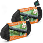 AIODE Flat Soaker Hose 100FT(50FT 2Pack) for Garden Beds Drip Hose Heavy Duty Save 80% Water for Vegetable Tree (100FT) by AIODE