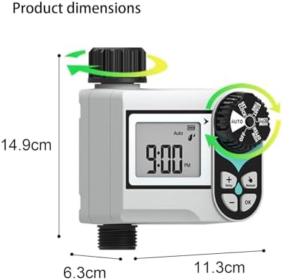 Programmable Digital Irrigation Controller for Yard Sprinkler Setup Sturdy Brass Connection Simple LCD Panel Intelligent Watering Clock - Image 5