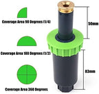 Hose Connector Adapter 10 Pieces/batch 1/2 Inch 90-360 Degree Adjustable Plastic Pop-up Sprinkler Head Swing Joint Agricultural Greenhouse Garden Irrigation (Color : Long 180 Degrees) - Image 4