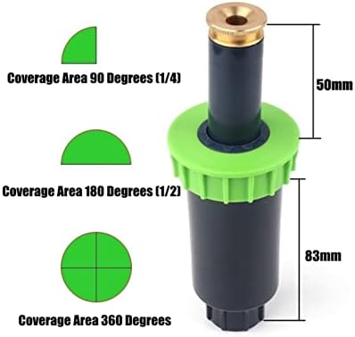 Hose Connector Adapter 10 Pieces/batch 1/2 Inch 90-360 Degree Adjustable Plastic Pop-up Sprinkler Head Swing Joint Agricultural Greenhouse Garden Irrigation (Color : Long 180 Degrees) - Image 4