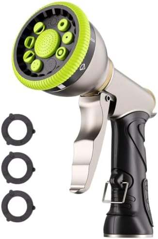 Besiter Garden Hose Nozzle Sprayer, Heavy Duty Metal Water Hose Nozzle by Besiter