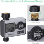Garden Sprinkler Timer & Water Flow Meter with Brass Inlet - Image 2
