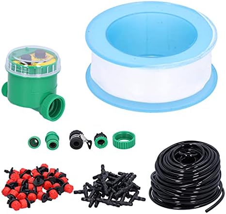 25M Automatic Sync Drip Irrigation Kit for Garden Plant Flower Watering System, Adjustable Dripper for Greenhouses, PVC + ABS Material - Image 3