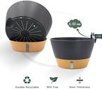 ZMTECH Large 12Inch Self Watering Hanging Planter, Water Window & Chain - Image 6