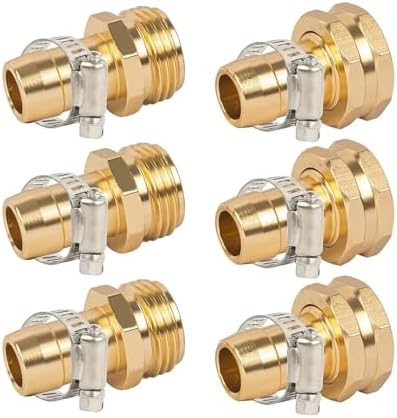 Hose Connector 5Sets Garden Hose Repair Connector,Claps Female&Male Garden Hose Fittings for Garden Fitting - Image 3