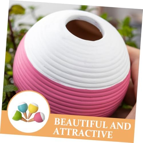4pcs Terracotta Plant Watering Globes Self-Watering Spikes for Outdoor Plants Large Capacity Automatic Waterer Set with Drip Irrigation for Garden and Patio - Image 4
