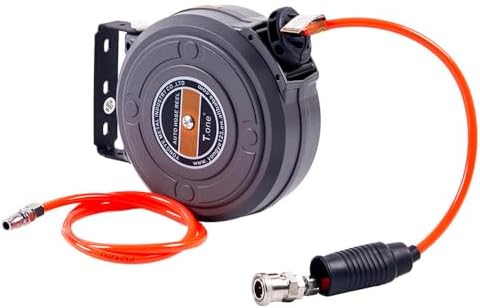 6mm Automatic Retractable Hose Reel Car Wash Garden Irrigation Water Tube Holder Wall Mount High Pressure Waterpipes Roller Drum by MulcortTools