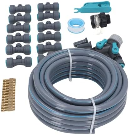 AYNEFY Automatic Drip Irrigation System, 10m PVC PE ABS Garden Watering System with Adjustable Spray Heads, 3 Watering Modes, Easy Setup for Home Gardeners Lawn Greenhouse Yard - Image 5